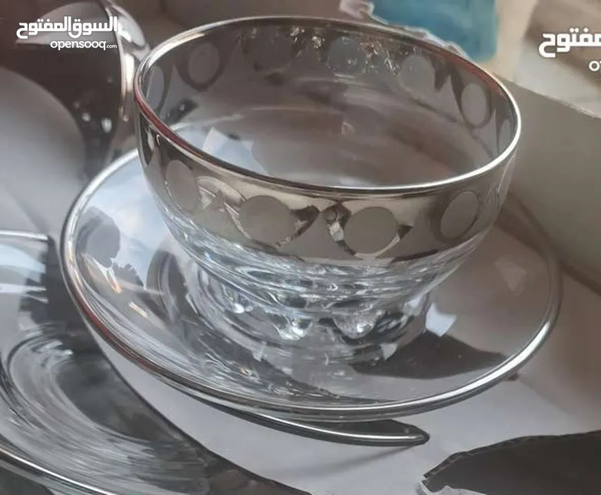 طقم زجاجي للأيس كريم