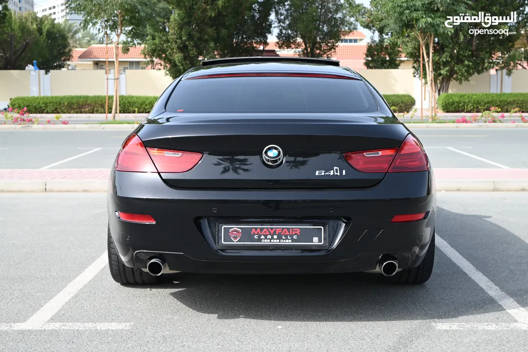 BIG DEAL - RAMADAN OFFER - 0% DP - BMW 640i GRAND COUPE 2015 - LOW MILEAGE - FULL AGENCY SERVICE