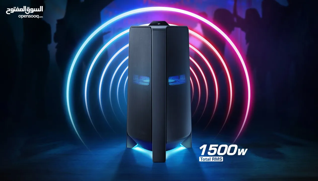 سماعات سامسونج سبيكر 1500 واط للايجار  samsung tower 1500 watt