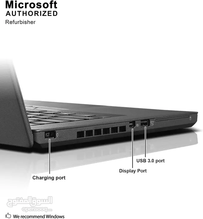 Lenovo ThinkPad T450 Business Laptop, Intel Core i5-5th Gen. CPU, 8GB RAM, 256GB SSD, 14.1 فقط 175 د