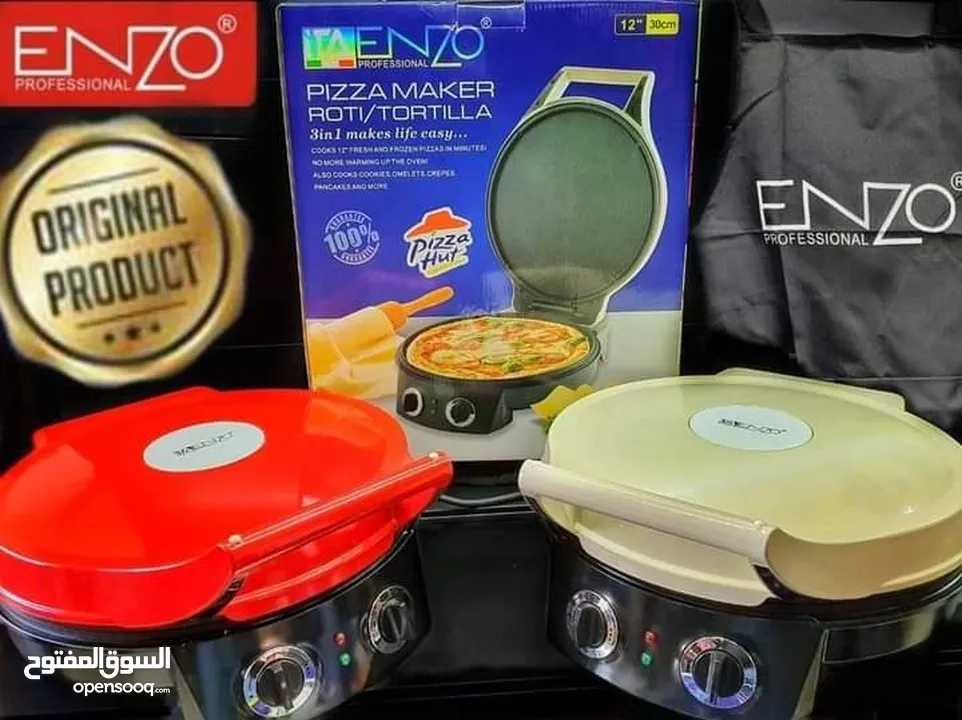 الخبازة الكهربائيه ENZO لعمل البيتزا التورتيلا الكريب المخبوزات خبازه خبازة