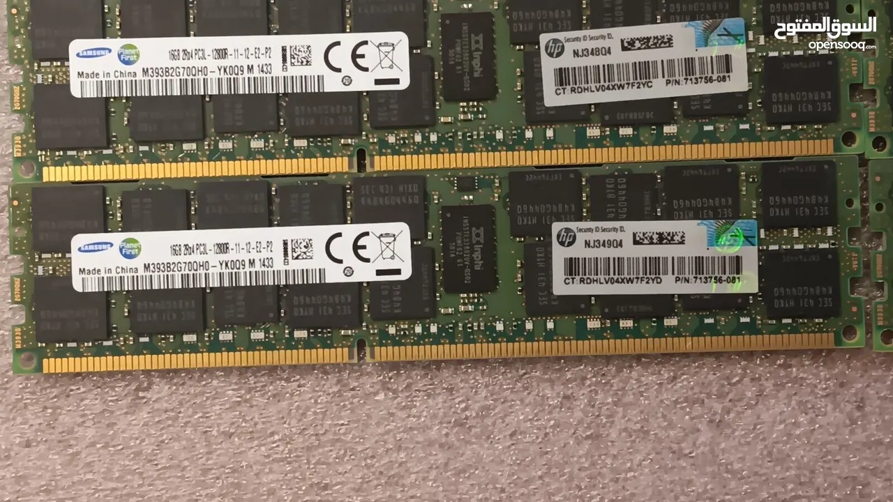 ذاكرة 16GB DDR3-1600 للسيرفرات Dell , HP