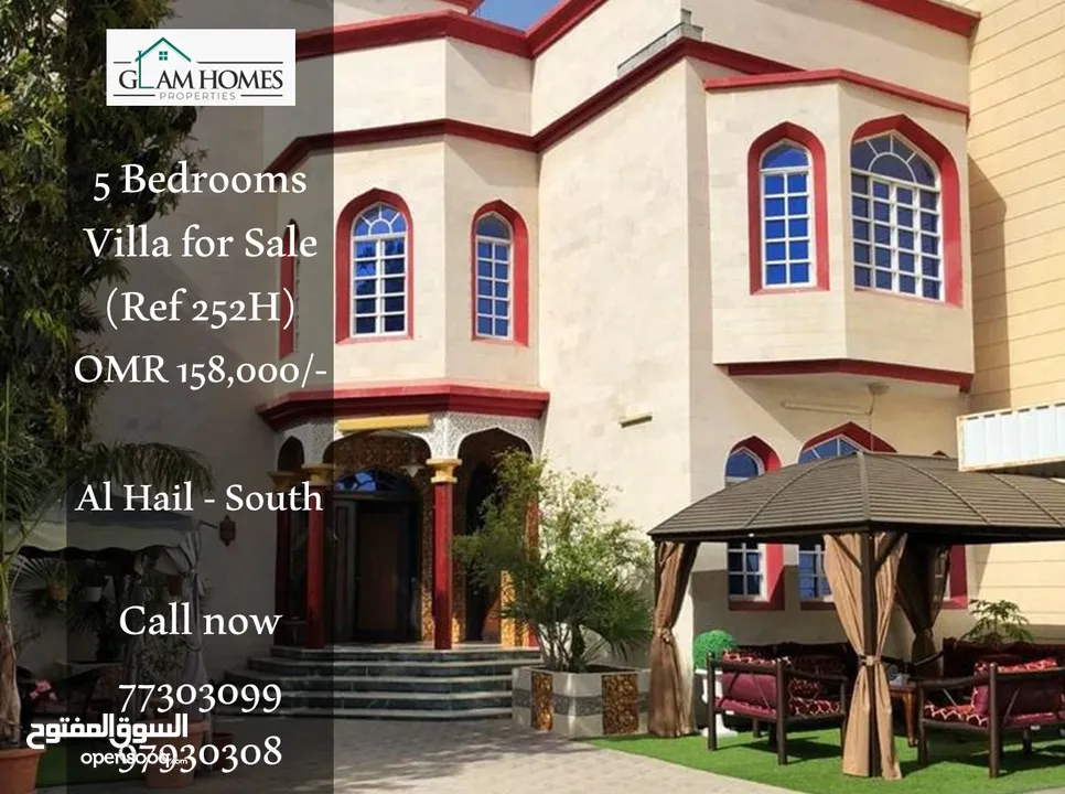 Comfortable villa for sale located in Al Hail south Ref: 252H