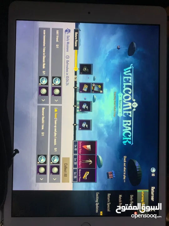 للبيع iPad جيل 7 – 32 GB فضي – حالة ممتازة