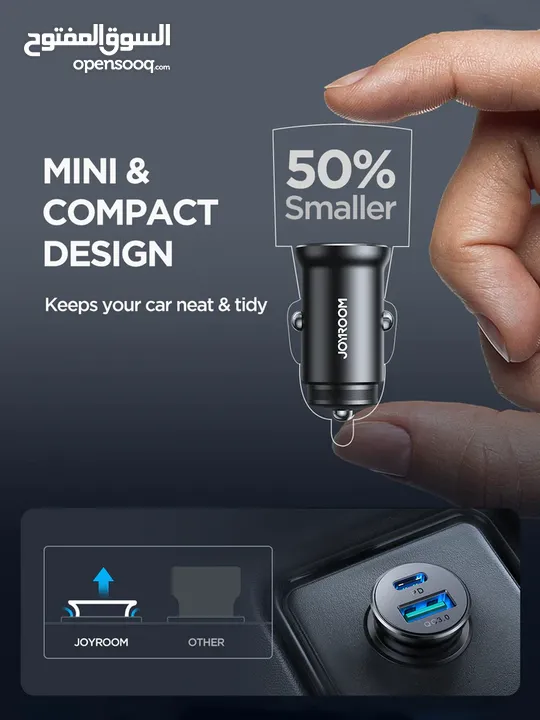 JR-CCN05 30W A+C mini Metal Car Charger
