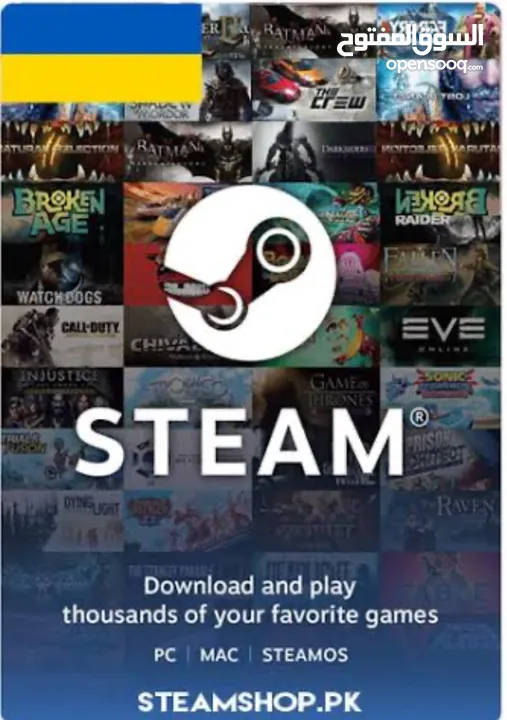 بيت حسابات أوكراني او تركي على موقع steam