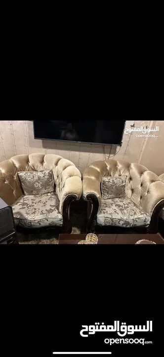 طقم كنب تفصيل بحالة جديدة