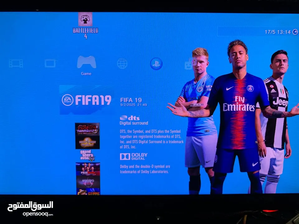 جهازps 3 سلم مستعمل نظيف استعمال خفيف معدل يوجد عليه مكتبة العاب 65