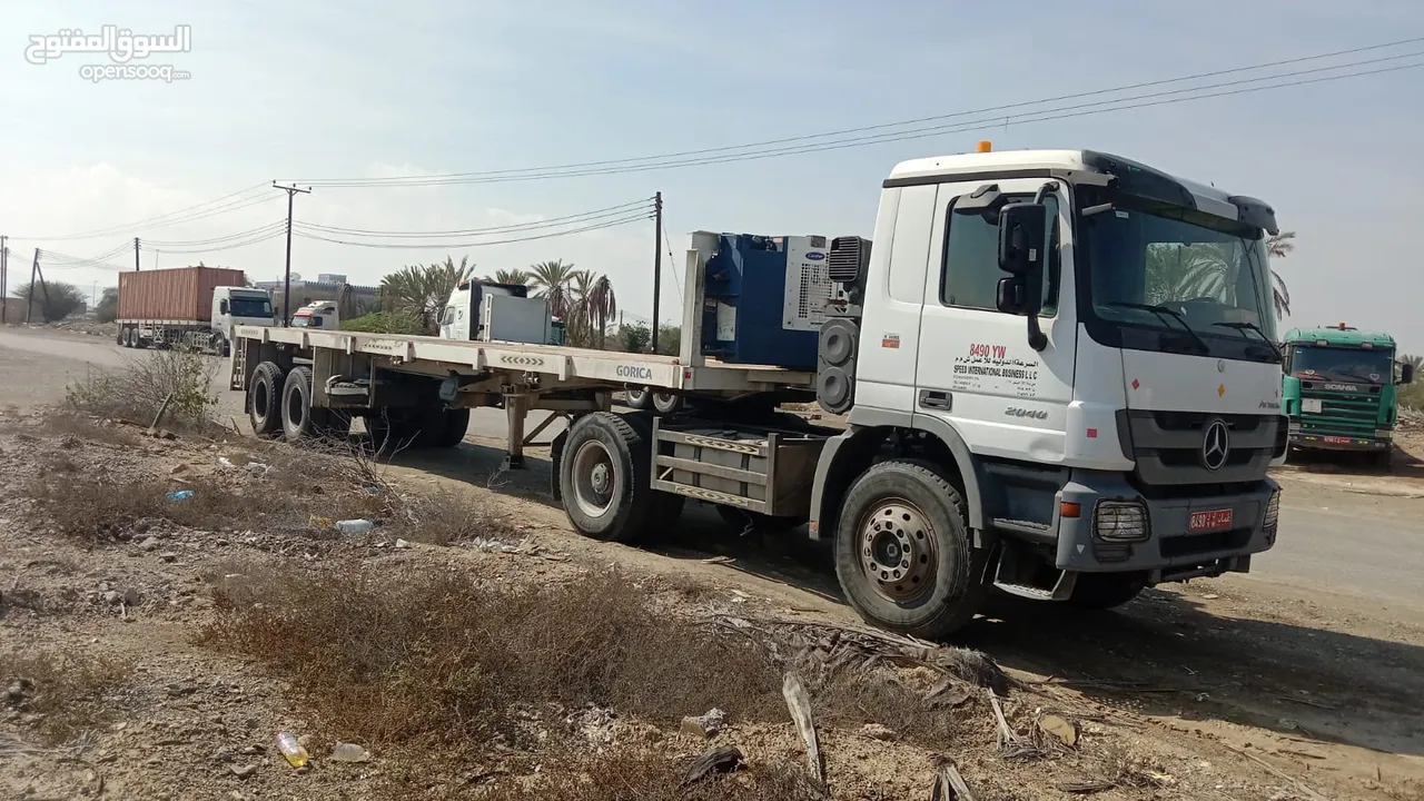 Benz  prime mover with 40 ft trailer for sale