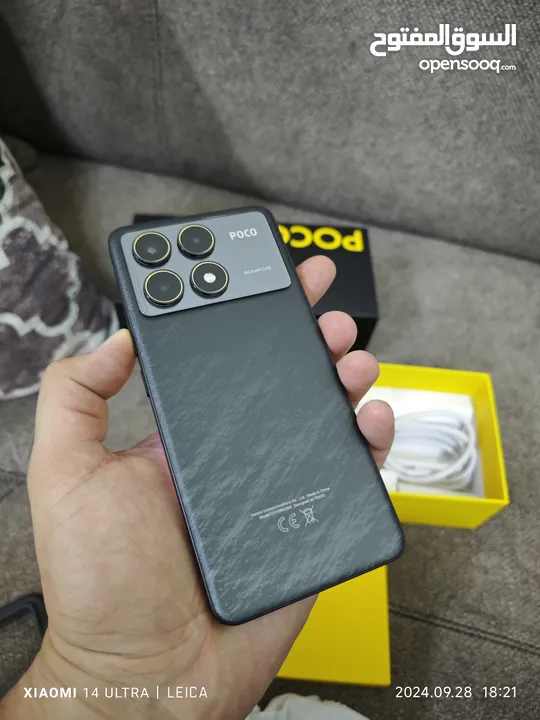 poco F6 pro 512GB بحالة الوكاله بسعر مغري جدا