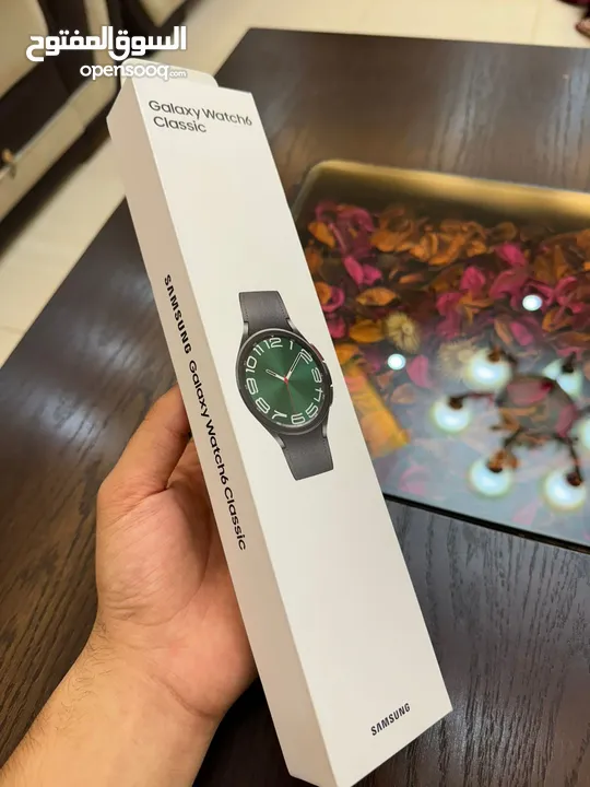 Samsung Galaxy Watch 6 Classic 47mm  ساعة سامسونج أصلية مختومة بالعلبة كفالة الشركة