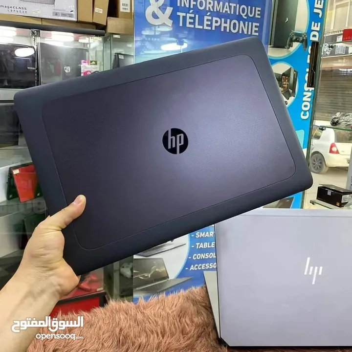 لابتوب العملاق HP ZBOOK، شاشة كبيرة 17.3، كارت شاشة خارجي، كور i7 جيل سادس HQ، رام 8 كيكا ، SSD 256