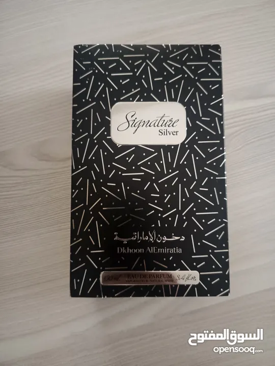 عطر رجالي دخون الإماراتية 100مل ( signatuse silver ) أصلي