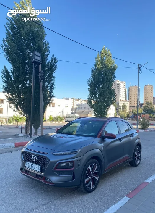 هيونداي كونا ايرون مان 2019 فل الفل رمادي مطفي 20 ألف كم - فحص ممتاز