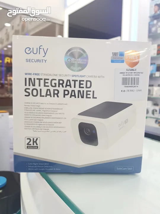 Eufy Security solocam S40 integrated solar panel