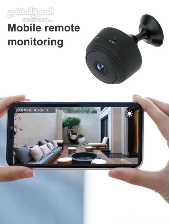 كاميرا مراقبة Ip ، مع استاند للكاميرا ، شاشة عرض لاسلكية واي فاي 1080 Hd بكسل،