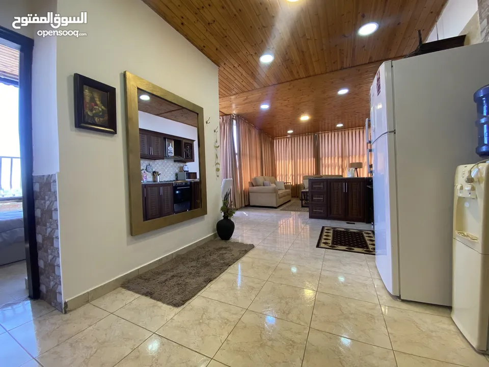 روف فخم مفروش كامل للإيجار - 100م-ضاحية الأمير راشد