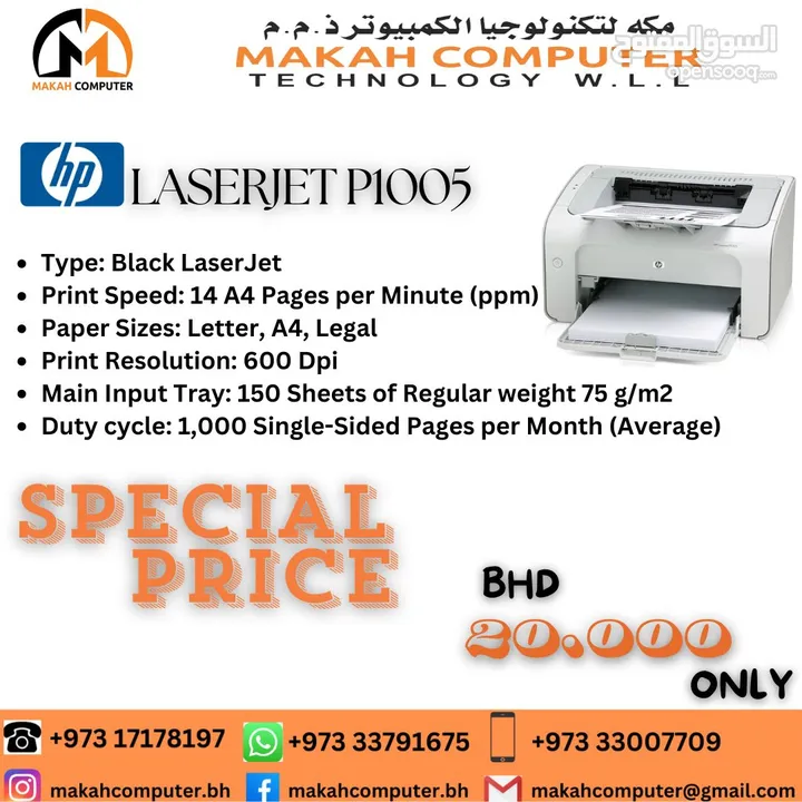 SPECIAL PRICE ALL KIND OF LAPTOPS & PRINTERS