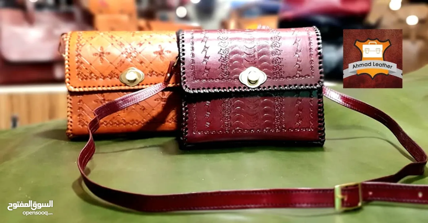 Handmade leather bags for women حقائب جلدية مصنوعة يدويا للنساء