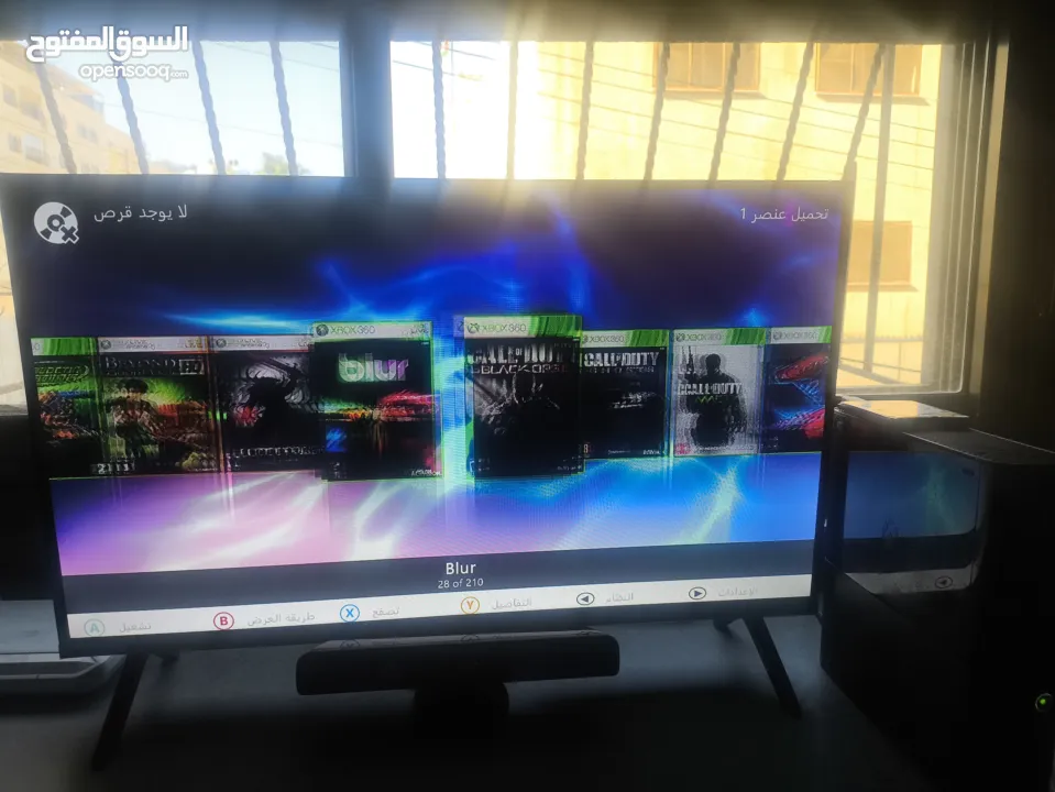 xbox360 مجدد مهكر مع ايد و250 لعبة من افضل الالعاب وكونيكت السعر 550 شيكل غير قابل للتنزيل