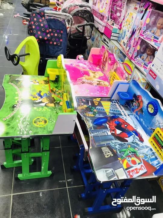 السعر شامل التوصيل داخل عمان عرض خاص على مكتب الدراسة للاطفال مع مقعد فقط من island toys