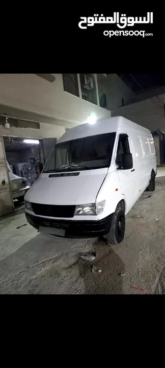 باص مارسيدس 412 جير عادي ماتور 2500 بحالة جيدة موديل 97