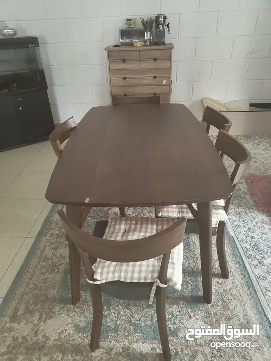 Danube Dining Table Coffee brown colour in good condition