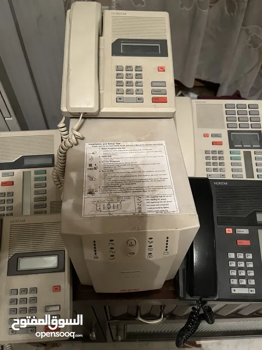 مقسم تلفونات ماركة Nortel Norstar صناعة أمريكية عدد 8 اجهزة مع شاشات بحال الجديد