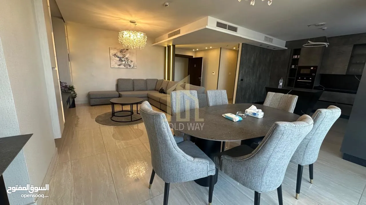 في أجمل مناطق عبدون شقة مفروشه للبيع طابق ثامن 133م بسعر مميز / ref 9539