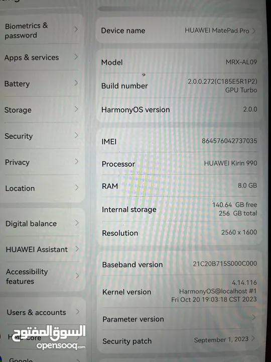 Huawei Matepad pro