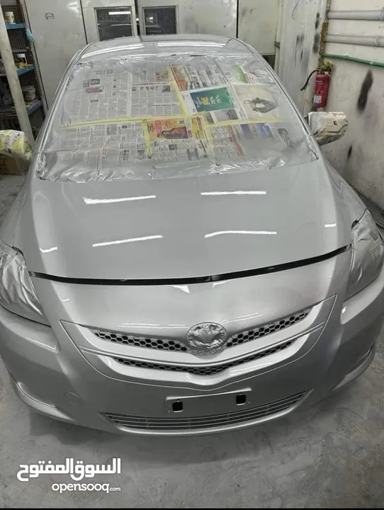 Car paint and machine work