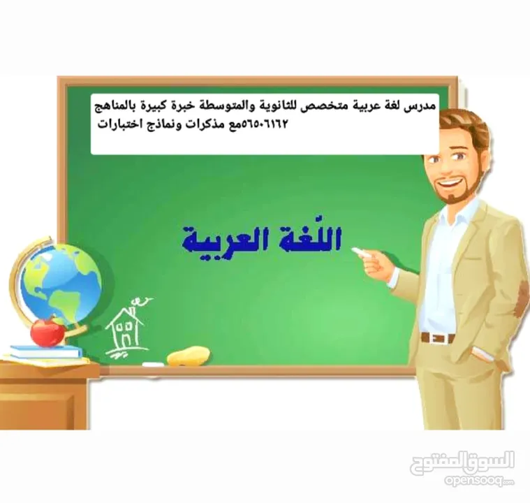 استاذ أول لغة عربية للمدارس العربية وثنائية اللغة خبرة كبيرة بالمناهج