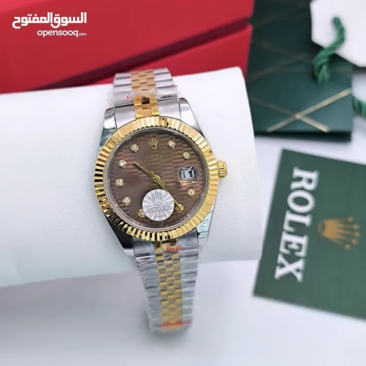 ساعات رولكس هاي كوالتي جميع الاصدارات جوده عاليه جدا استالس استيل ومتوفر جميع الماركات مع المرفقات