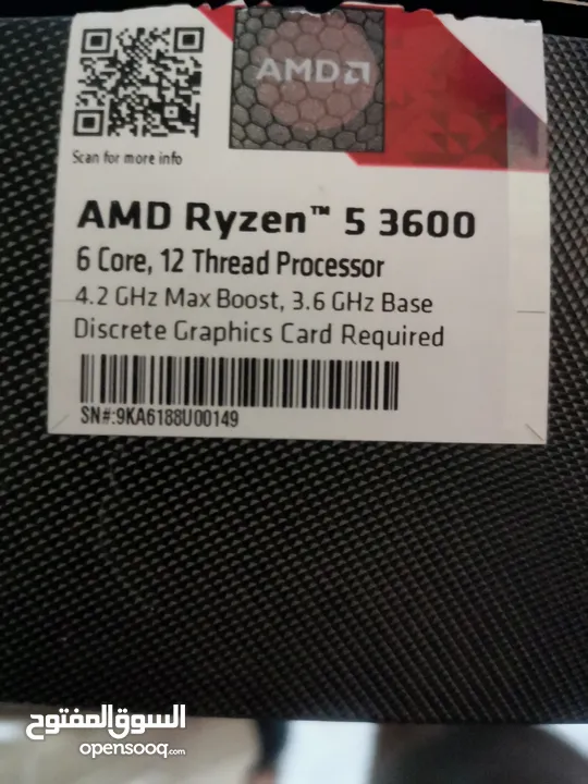 للبيع معالج AMD بحال ممتاز (جديد)