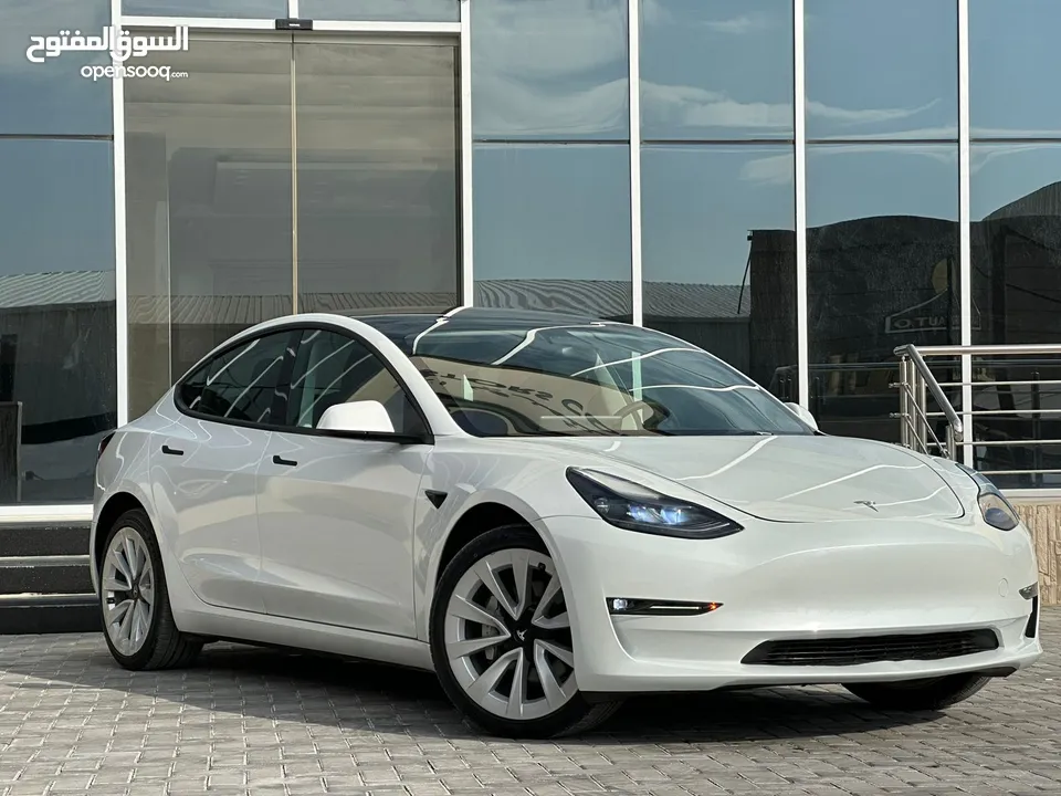 Tesla Model 3 Standard Plus 2023 تيسلا فحص كامل ممشى شبه زيرو