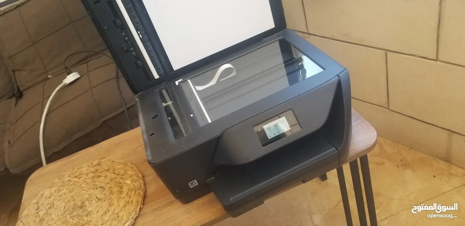 طابعات hp ملون مع سكانر وفاكس ويرلس وحبر فل