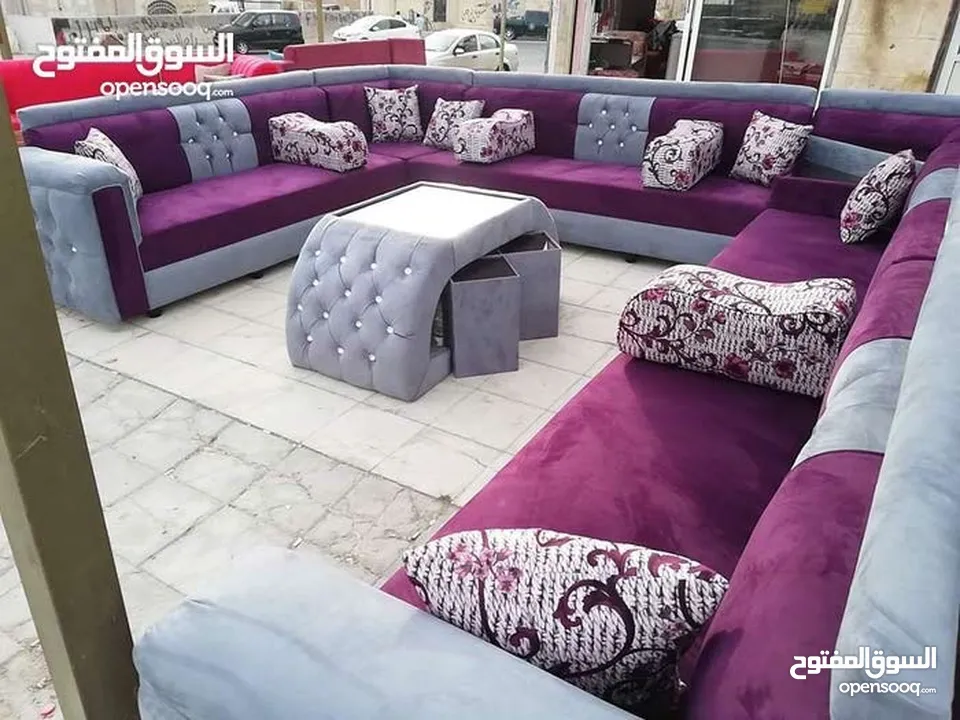 أقوا العروض جلسات خليجية أحدث الموديلات 17 مقعد مع طقم طربيزاط + مراكي + مخدات