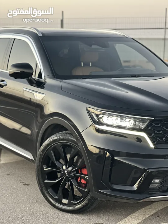 كايا سورينتو /2020 فل الفل  فتحة سقف بانوراما  2x4 ///200Hp  ديزل  2200cc  فل الفل مسكر بلاك