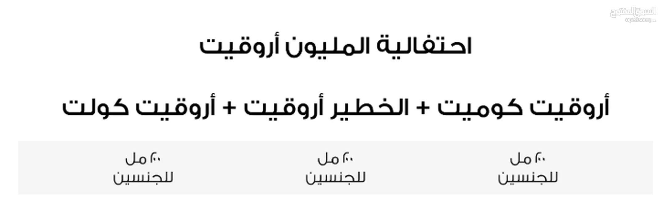 مجموعة عطور للجنسين بمجموع 600 ملم كل عطر 200 ملم عدد 3 عطور