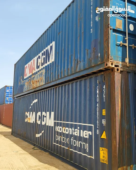 للبيع  containers  ( حاويات )  كونتينر مستعمله وبحاله جيده