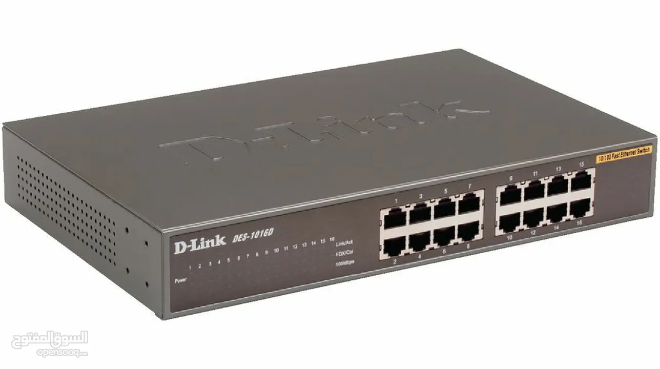 D-Link Switch 24 Ports Model DES-1024D سويتش شبكات 24 مخرج دي-لينك 10/100