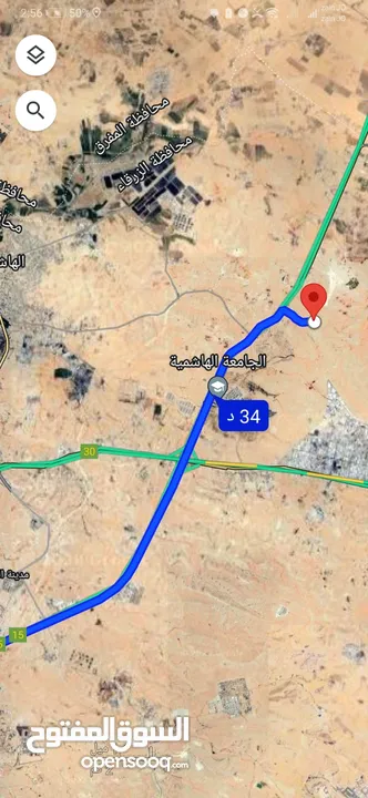 للبيع قطعة أرض 752 م في مزرعه وادي الضليل حوض الطيار