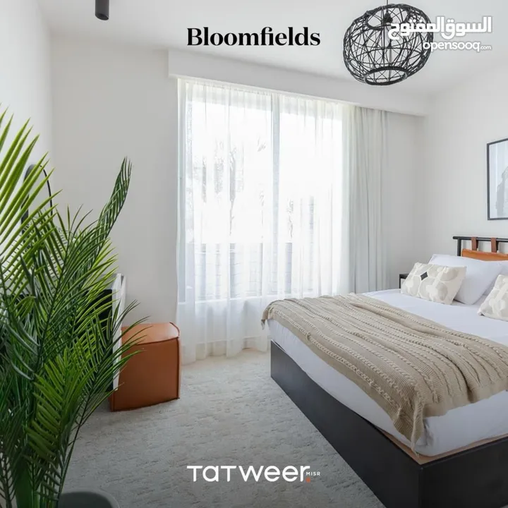 للبيع بالتقسيط - شقة 266 متراً أرضي بحديقة في بلوم فيلدز  For Sale with Installment Bloomfields