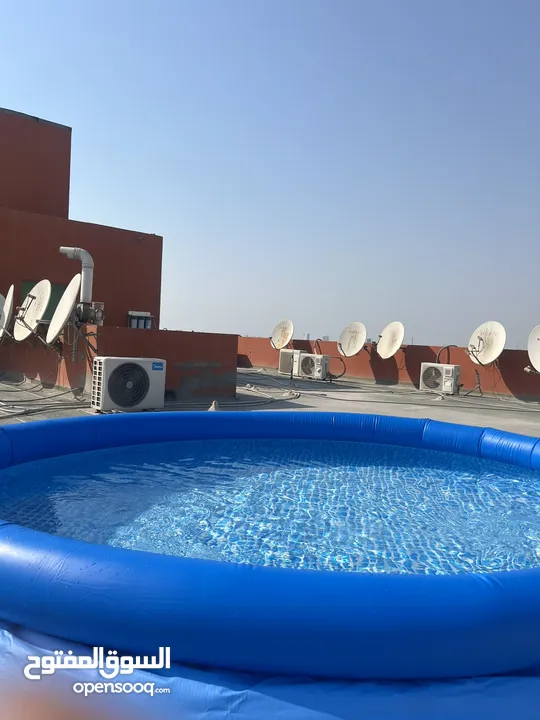 للبيع مسبح جديد مستعمل بس يومين