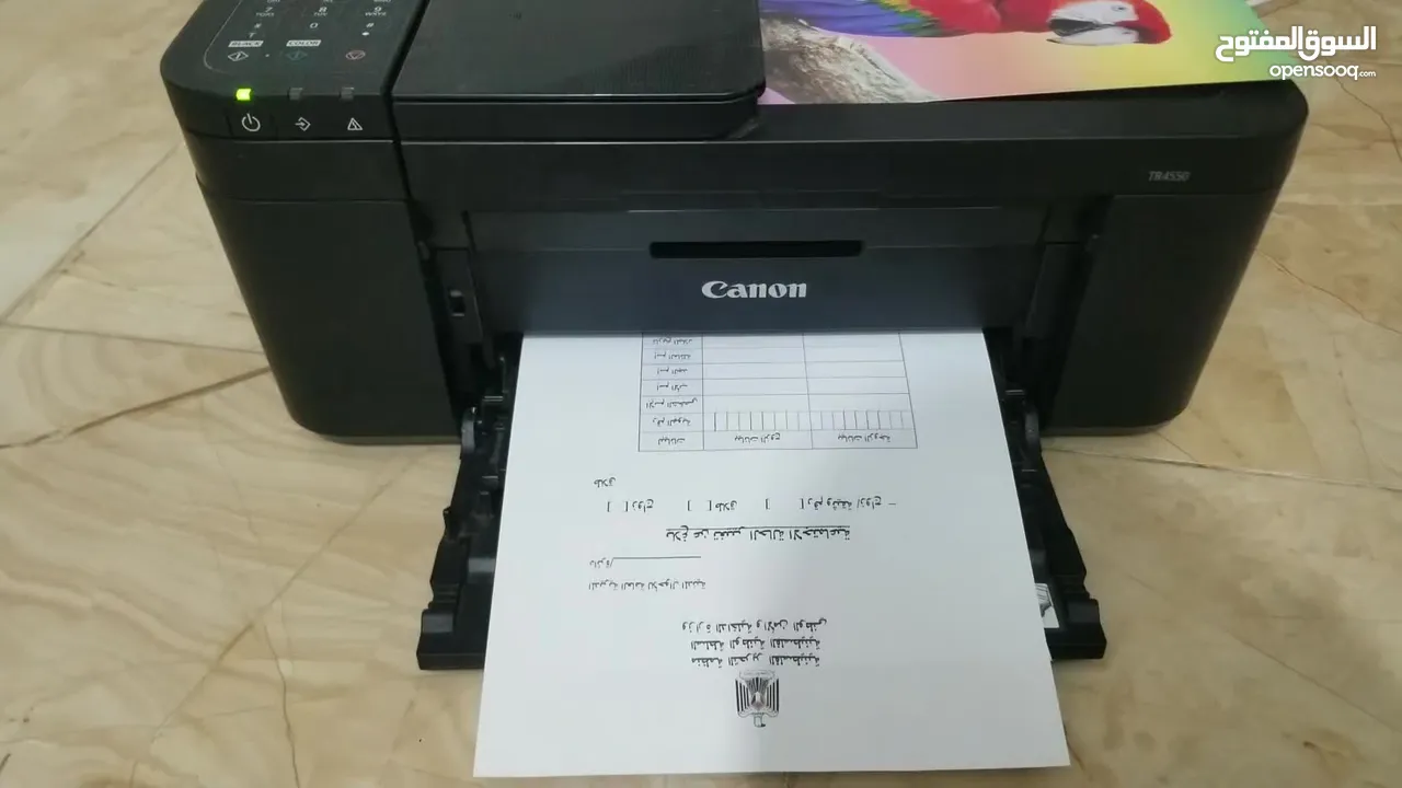 طابعة canon بحالة ممتازة وحبر معبى فل ويرلس مع سكاتر وفاكس فقط 150 شيقل ..
