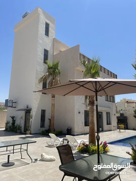 فيلا من 3 طوابق منفصلين تشطيبات فاخره وإطلاله رائعه على البحر الميت  Splendid villa with pool