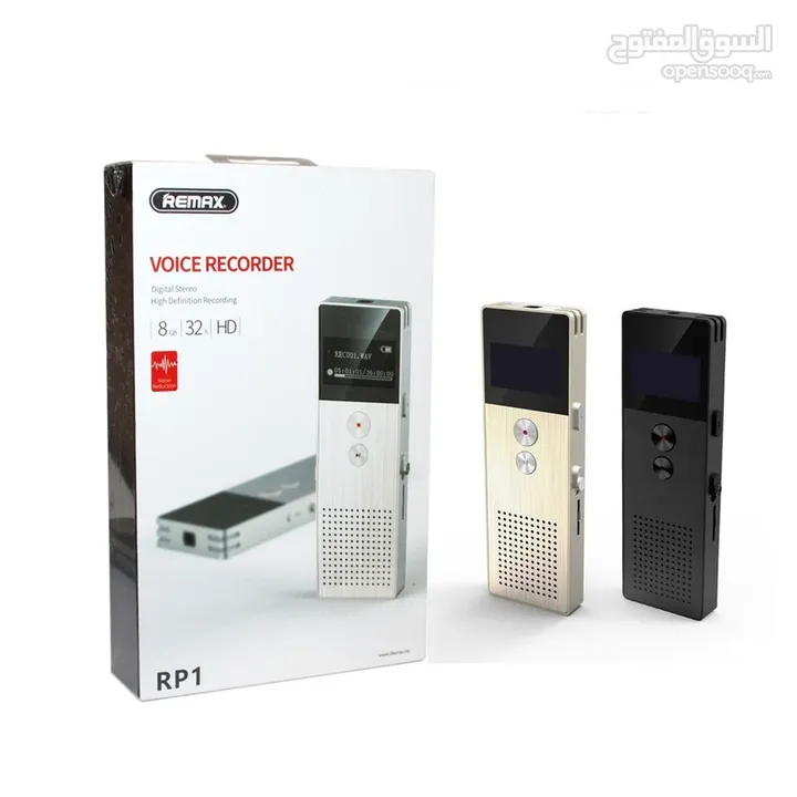 REMAX RP1 VOICE RECORDER مسجل صوت للمحاضرات تسجيل صوتي لعدة ساعات من ريماكس