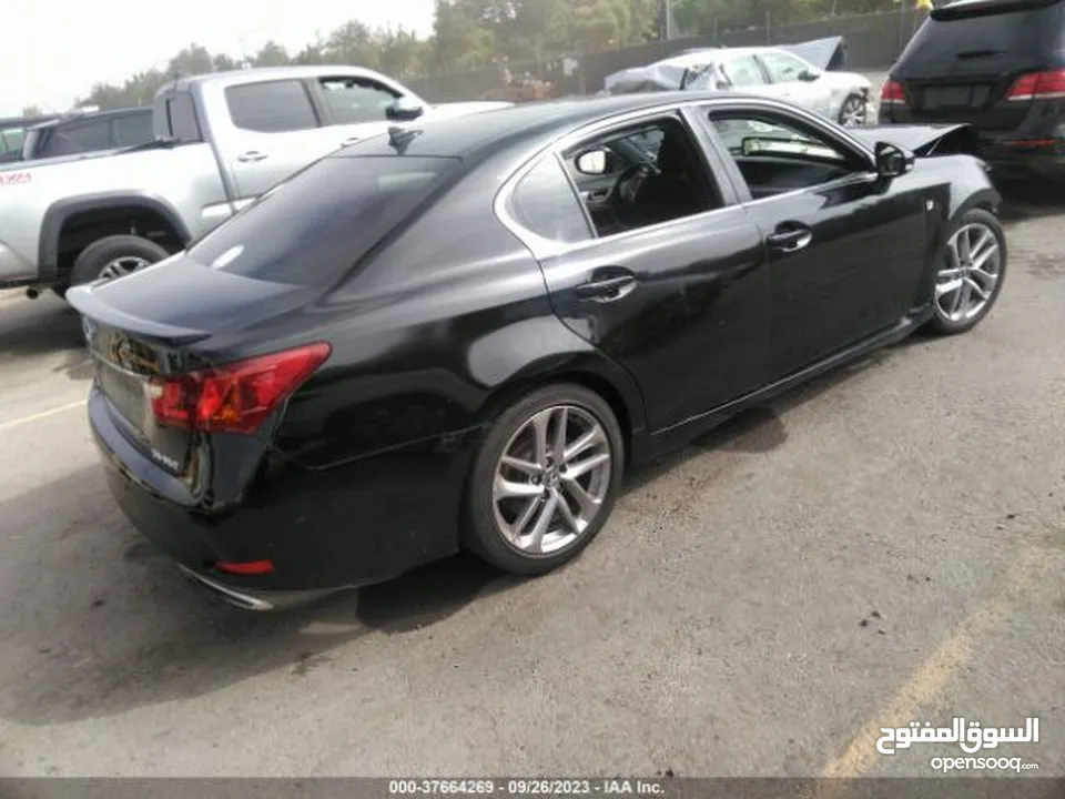 Lexus GS350 Model 2013 Color black inside Red Fsport   Used in USA.