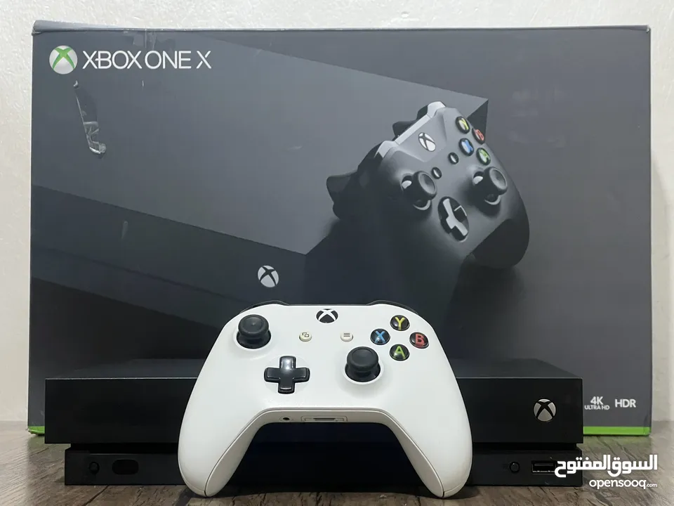 جهاز Xbox One X بحالة الجديد مع كرتونته
