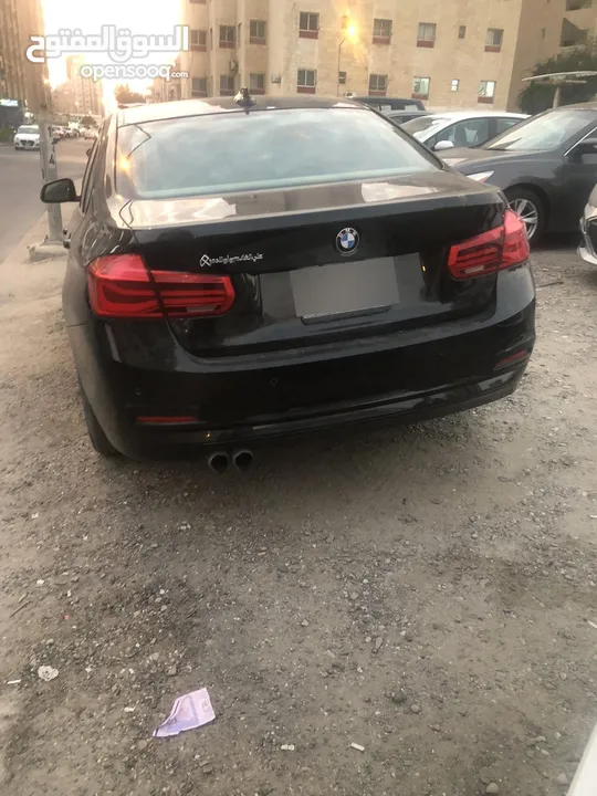 للبيع بي ام دبيلو BMW حجم320iوكاله الغانم 2016 اسود الداخل جلدبيج فل ابشن كامله الموصفات